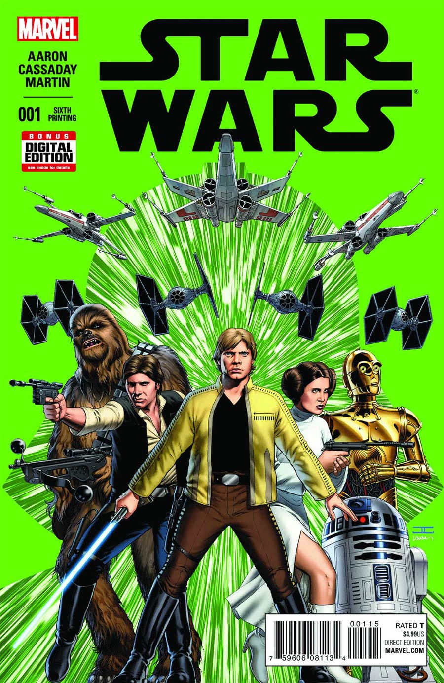 Star Wars Vol 4 #1 Cover Z-Z-T 6th Ptg John Cassaday Variant Cover