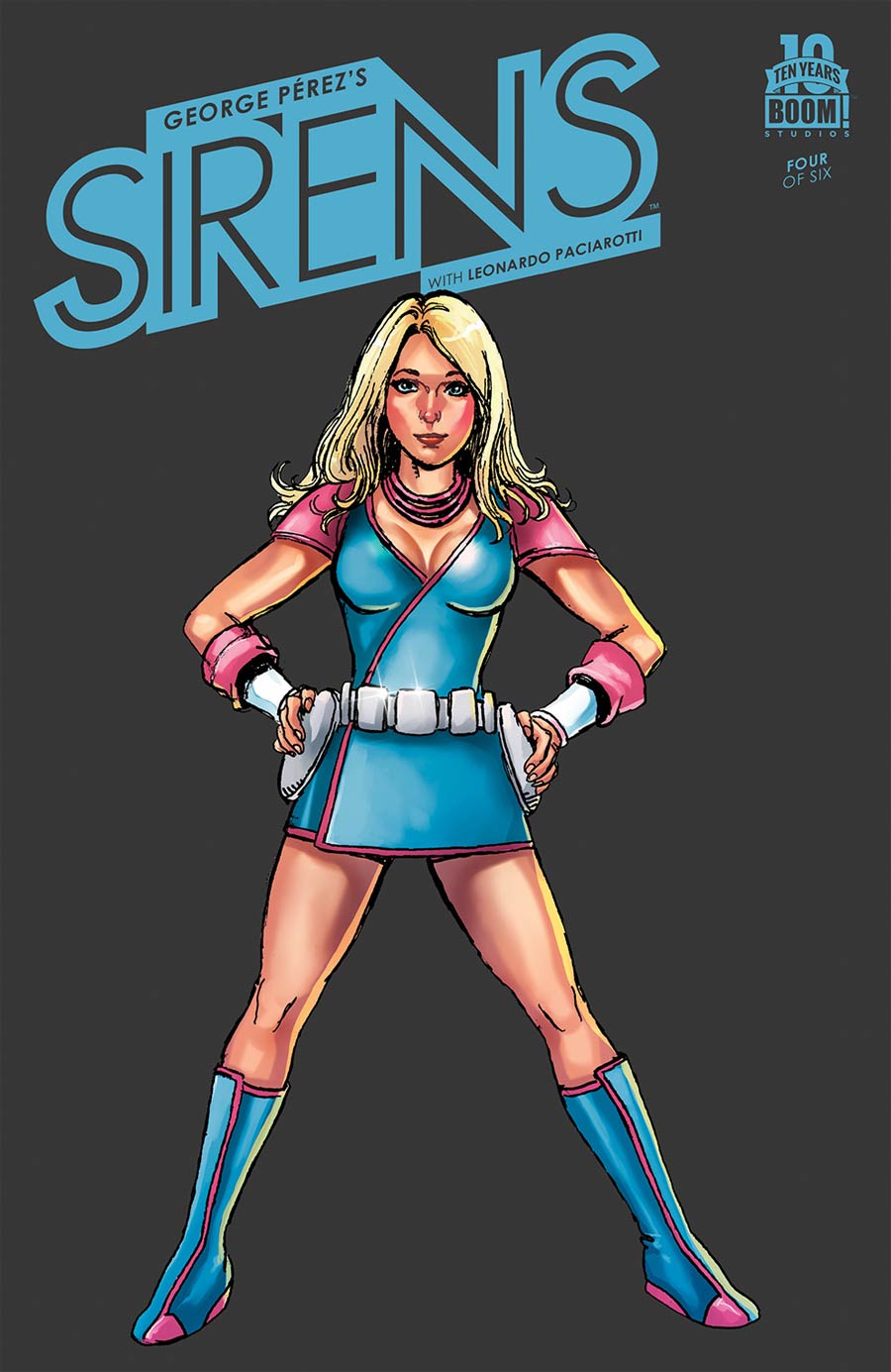 George Perezs Sirens #4 Cover B Incentive George Perez Character Spotlight Virgin Variant Cover