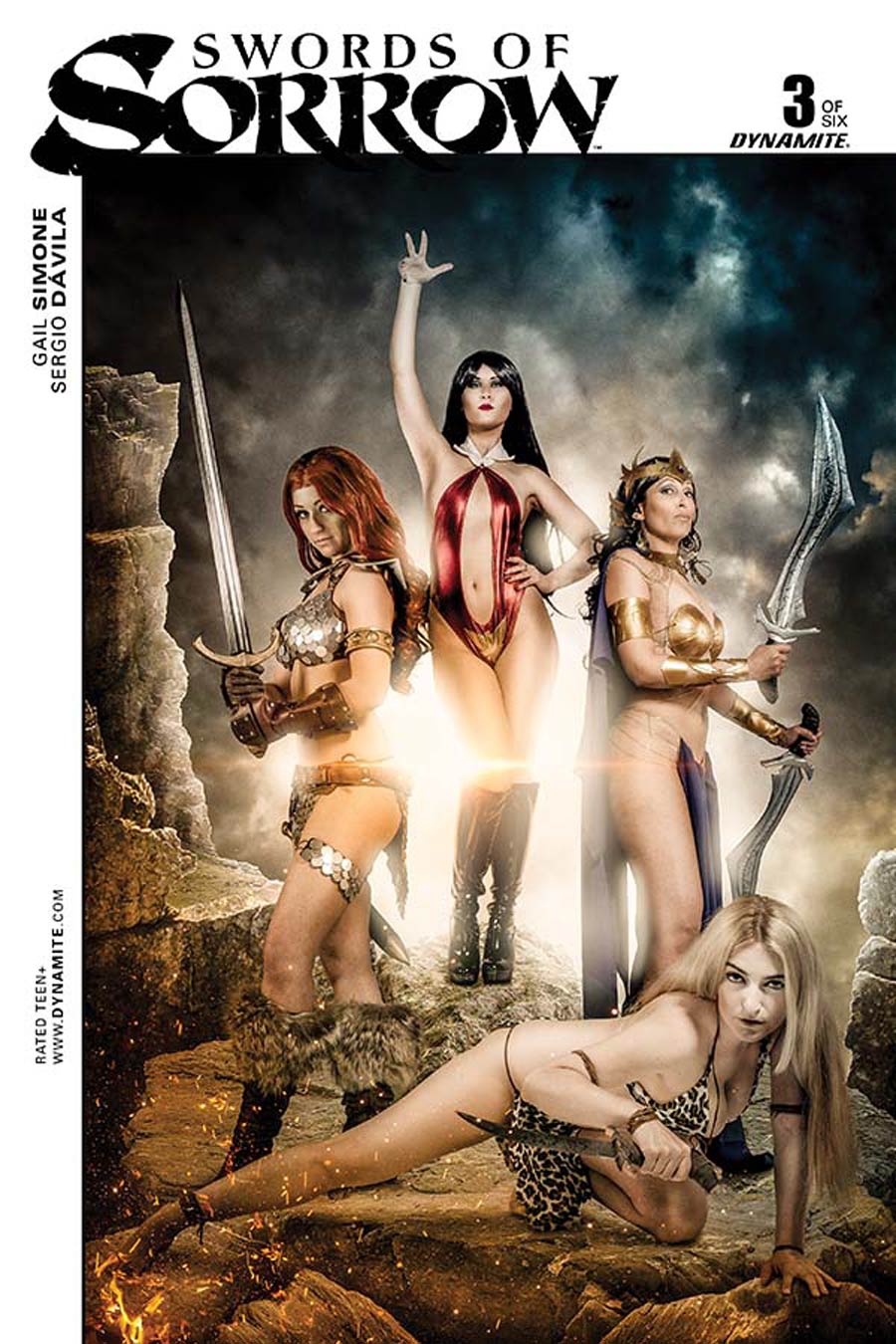 Swords Of Sorrow #3 Cover G Variant J Scott Campbell Inspired Cosplay Cover