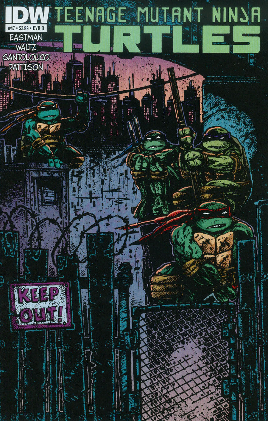 Teenage Mutant Ninja Turtles Vol 5 #47 Cover B Regular Kevin Eastman Cover
