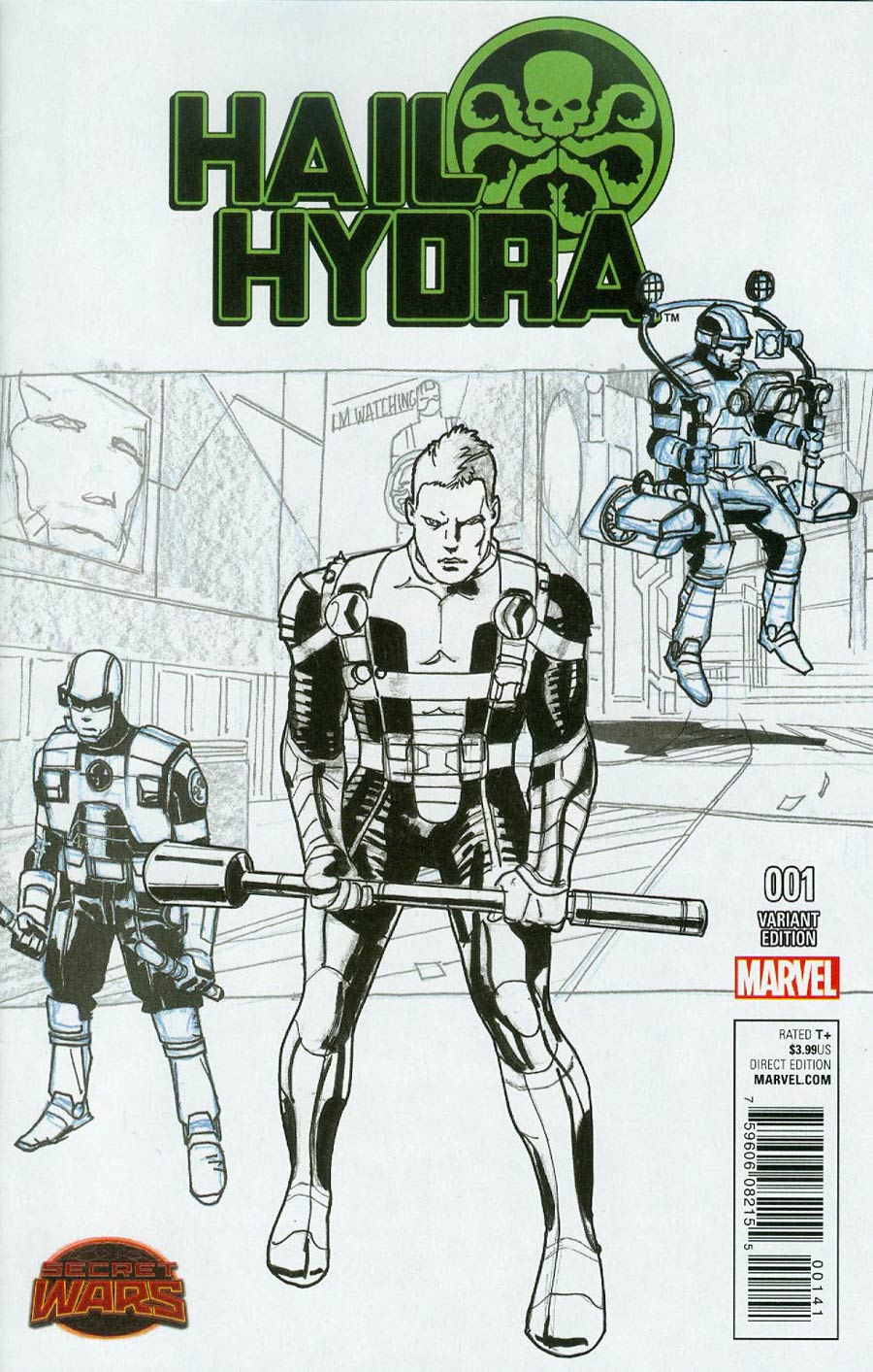 Hail Hydra #1 Cover F Incentive Roland Boschi Design Variant Cover (Secret Wars Warzones Tie-In)