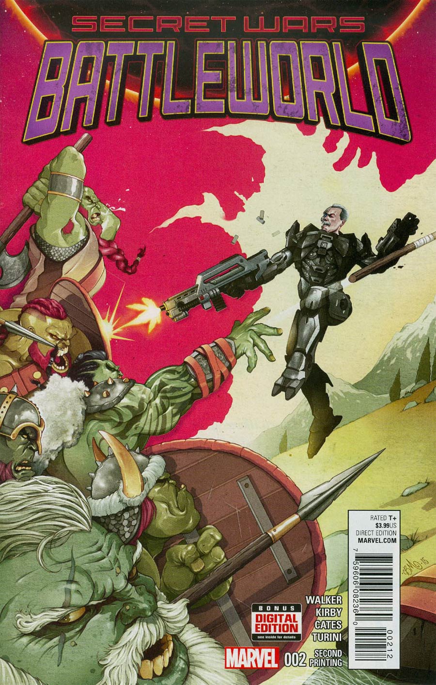 Secret Wars Battleworld #2 Cover C 2nd Ptg Chris B Murray Variant Cover