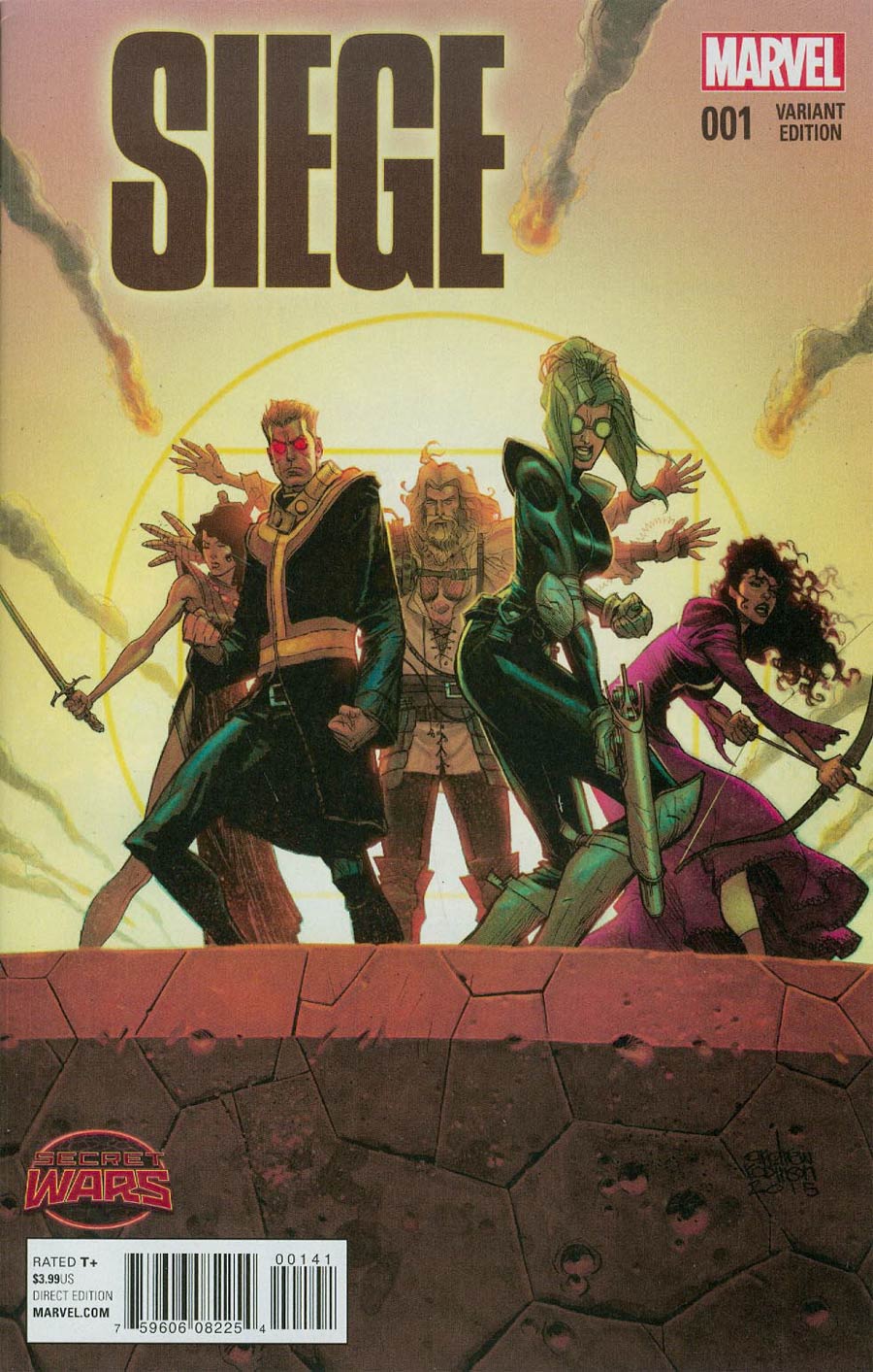 Siege (Marvel) Vol 2 #1 Cover D Incentive Andrew Robinson Variant Cover (Secret Wars Battleworld Tie-In)