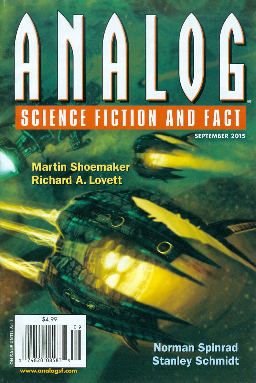 Analog Science Fiction And Fact Vol 135 #9 Sep 2015