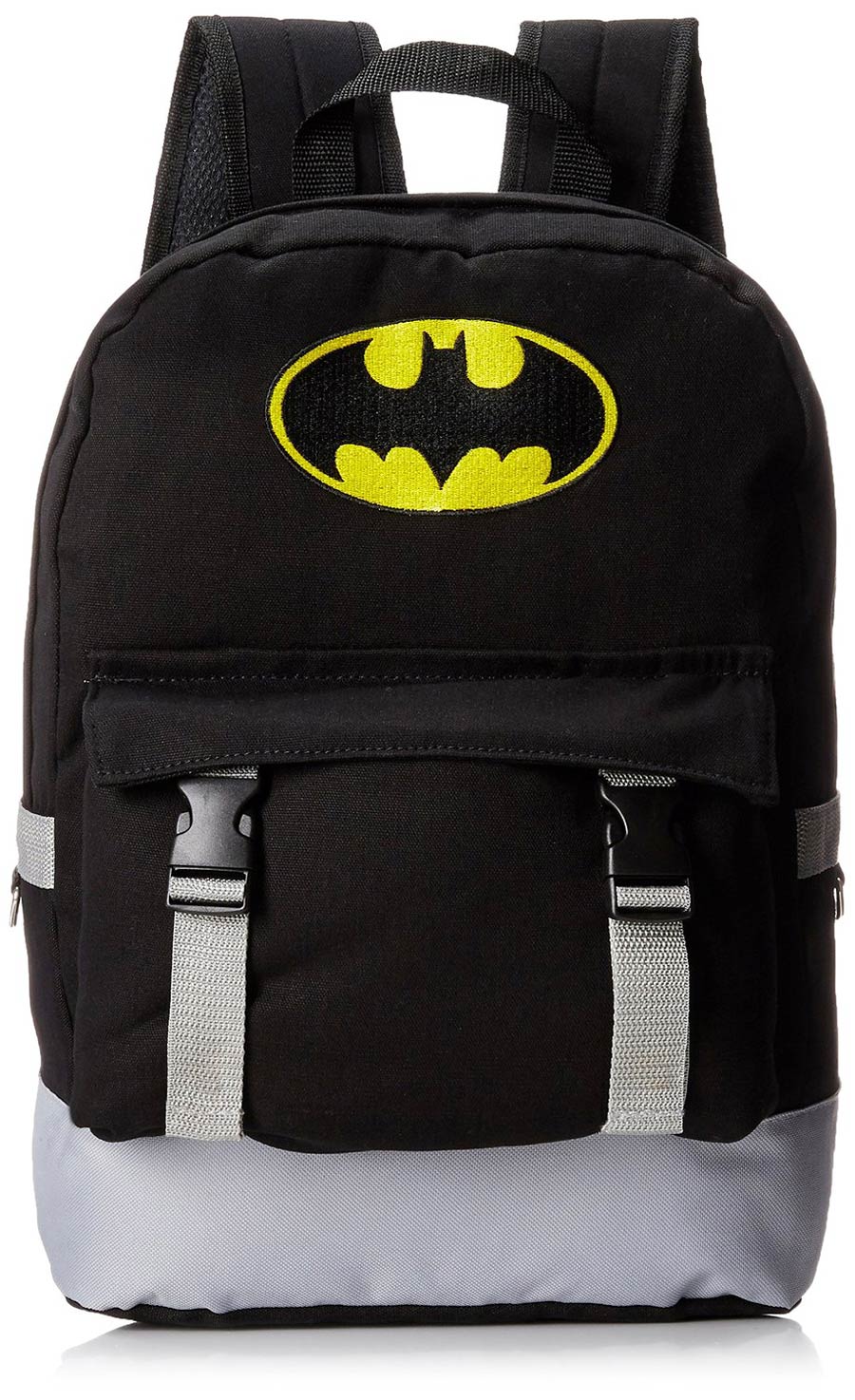 Batman Embroidered Logo Canvas Black Backpack