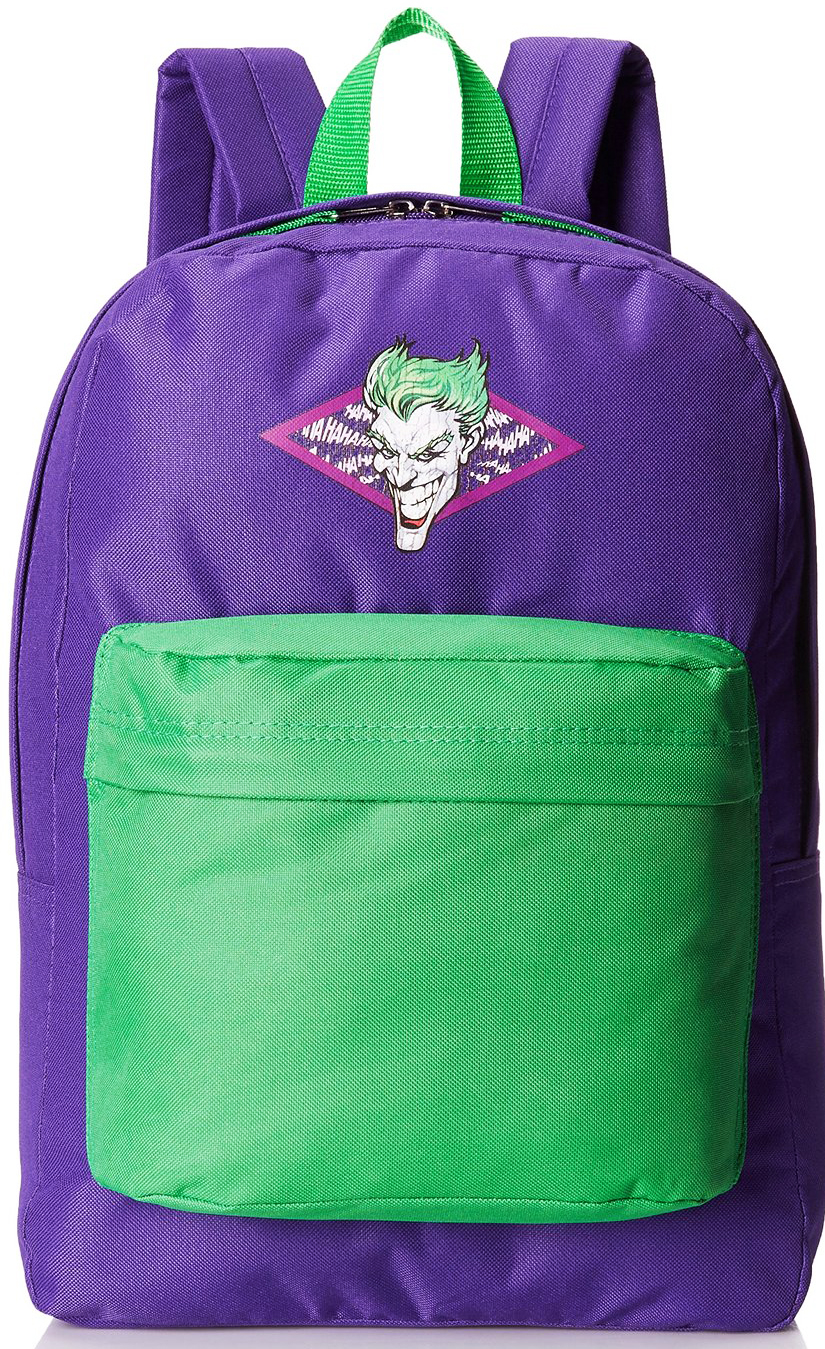 Joker Front Zipper Pocket Nylon Black Backpack