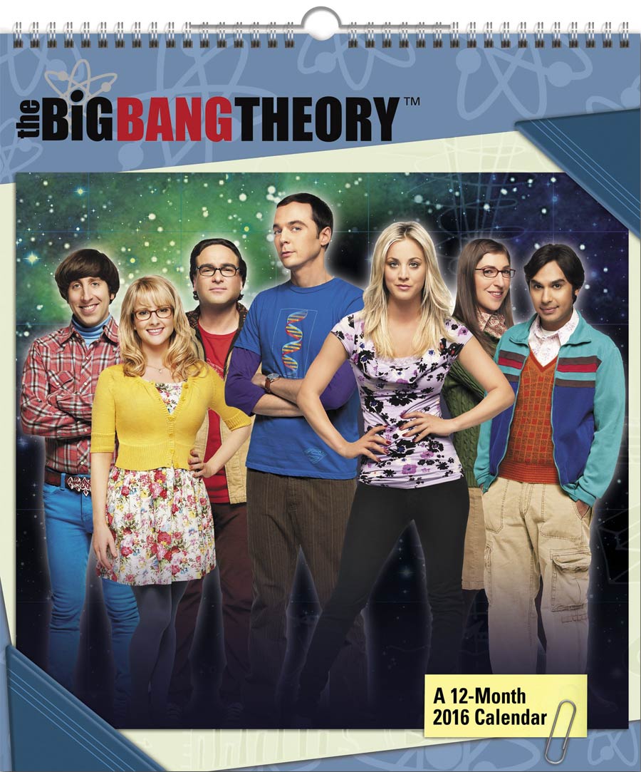 Big Bang Theory 2016 Poster 15x13-inch Wall Calendar