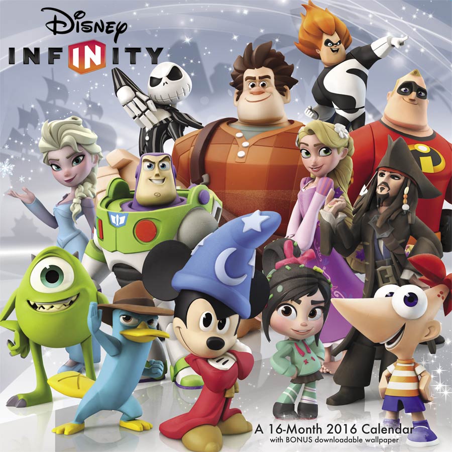 Disney Infinity 2016 12x12-inch Wall Calendar