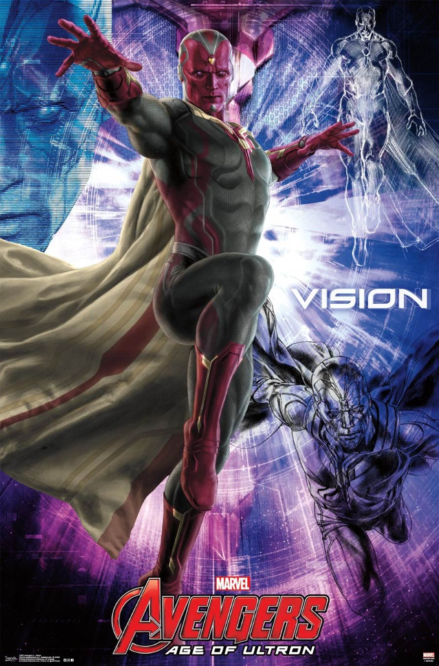 Avengers Age Of Ultron Vision Poster