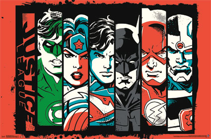 Justice League Bars Poster