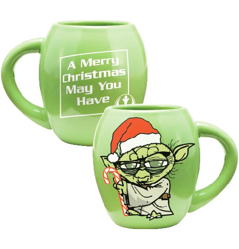 Star Wars Yoda Holiday 18-Ounce Oval Ceramic Mug