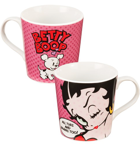 Betty Boop All This And Brains Too 12-Ounce Ceramic Mug