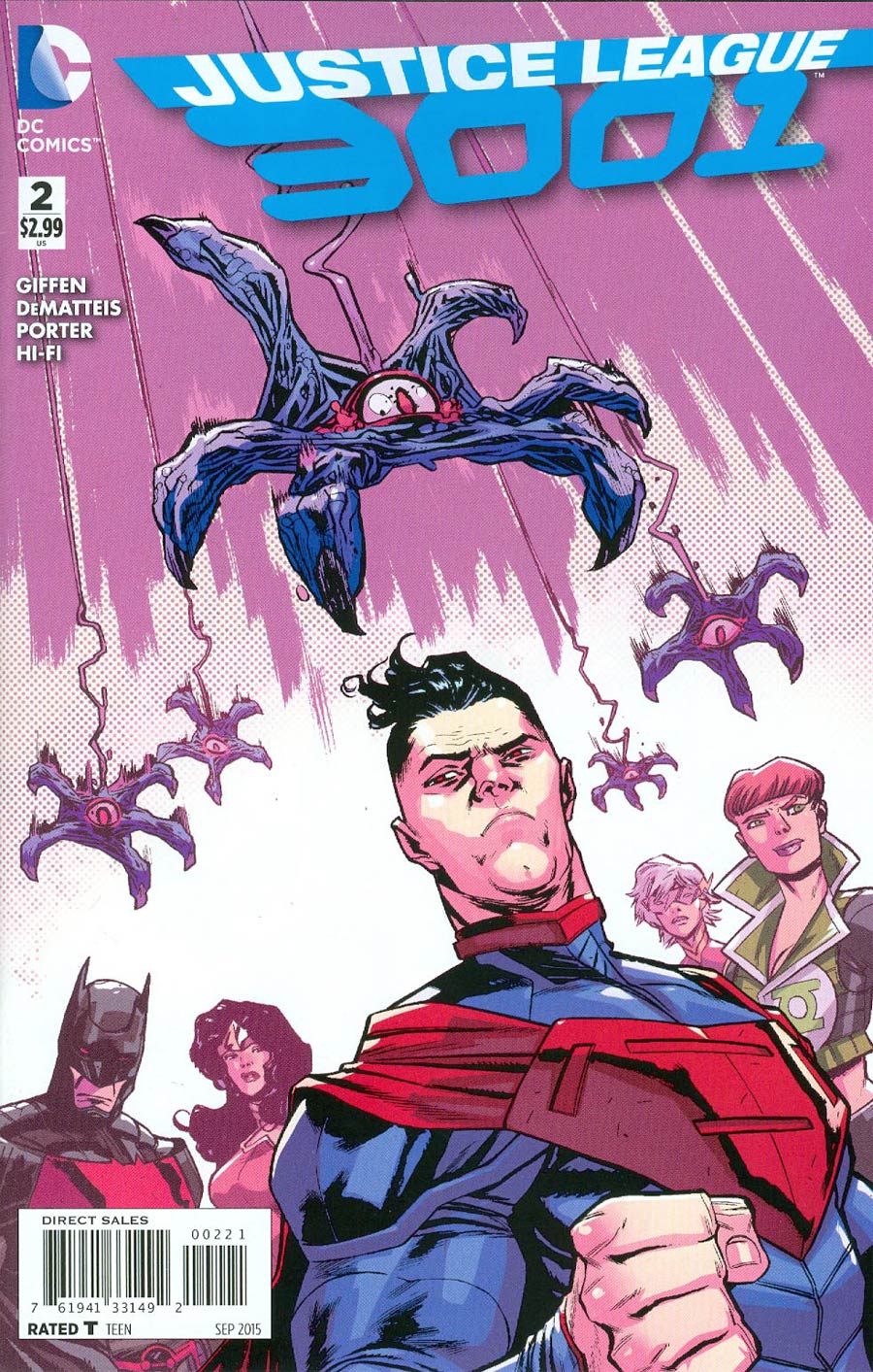 Justice League 3001 #2 Cover B Incentive Scott Hepburn Variant Cover
