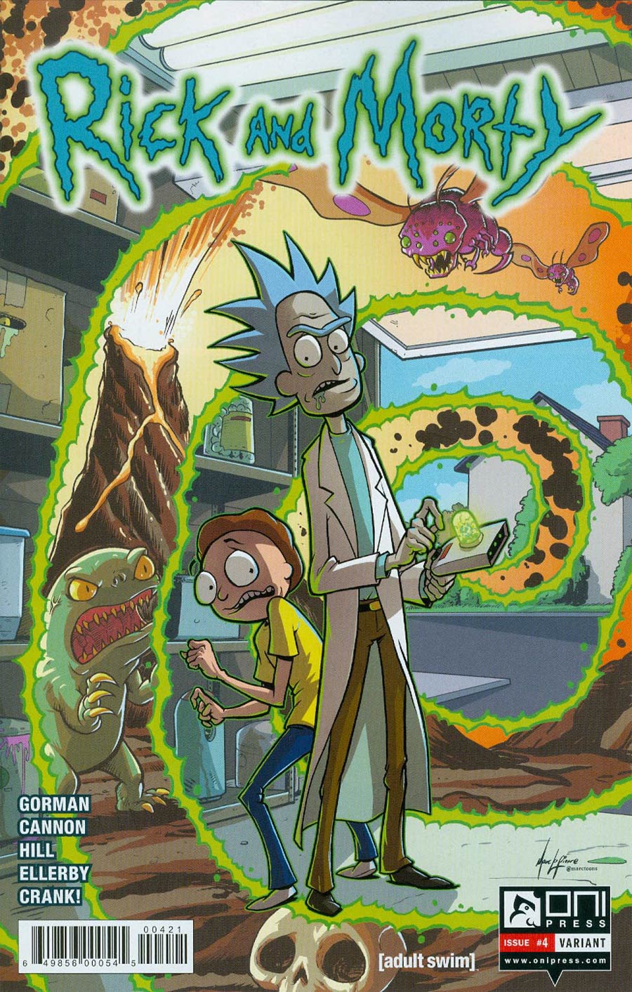 Rick And Morty #4 Cover B Variant Mark Lapierre Cover