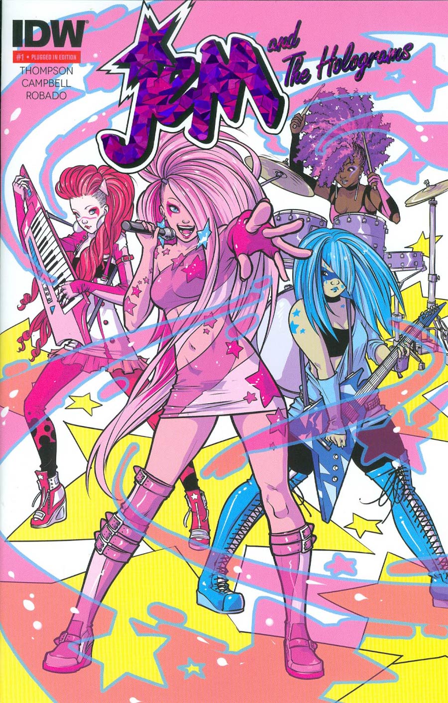 Jem And The Holograms #1 Cover I Plugged-In Edition 3rd Ptg
