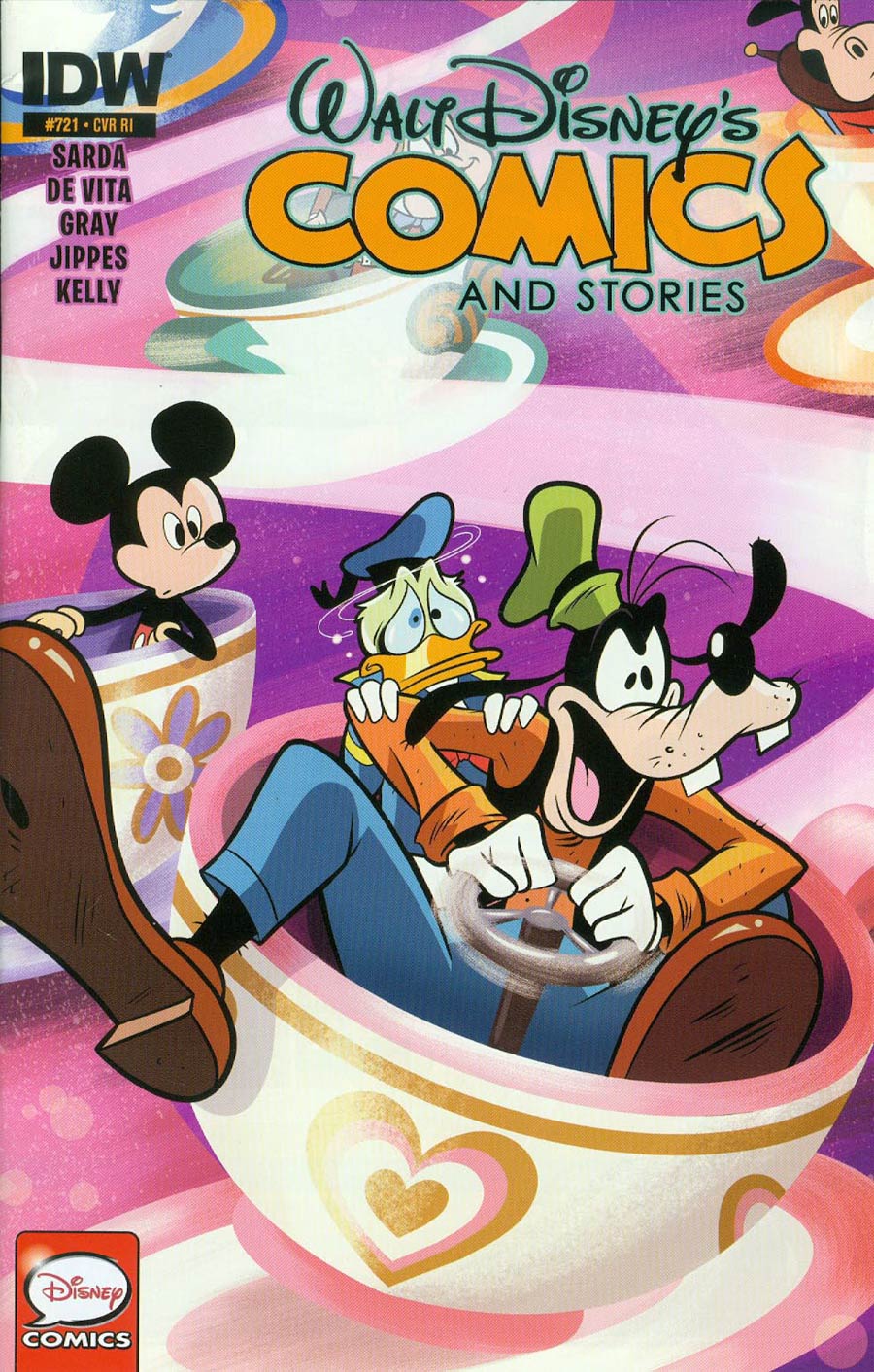 Walt Disneys Comics & Stories #721 Cover D Incentive Derek Charm Disney Legacy Fantasyland 60th Anniversary Variant Cover