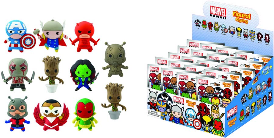 Marvel Laser Cut Figural Keyring Series 2 Blind Mystery Box