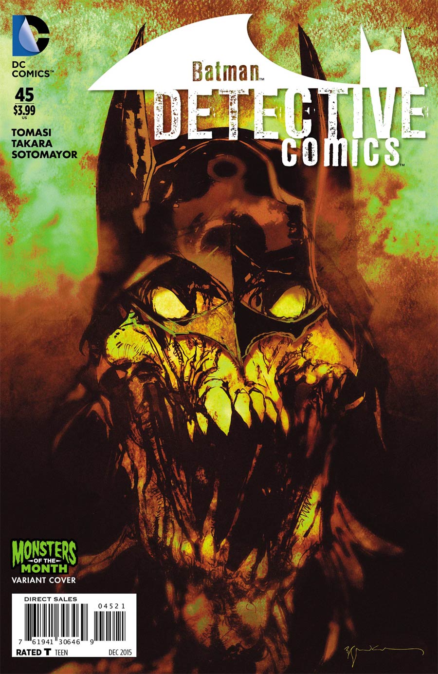 Detective Comics Vol 2 #45 Cover B Variant Bill Sienkiewicz Monsters Cover
