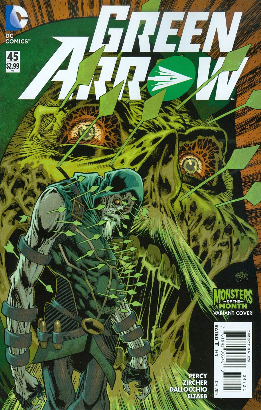 Green Arrow Vol 6 #45 Cover B Variant Kelley Jones Monsters Cover