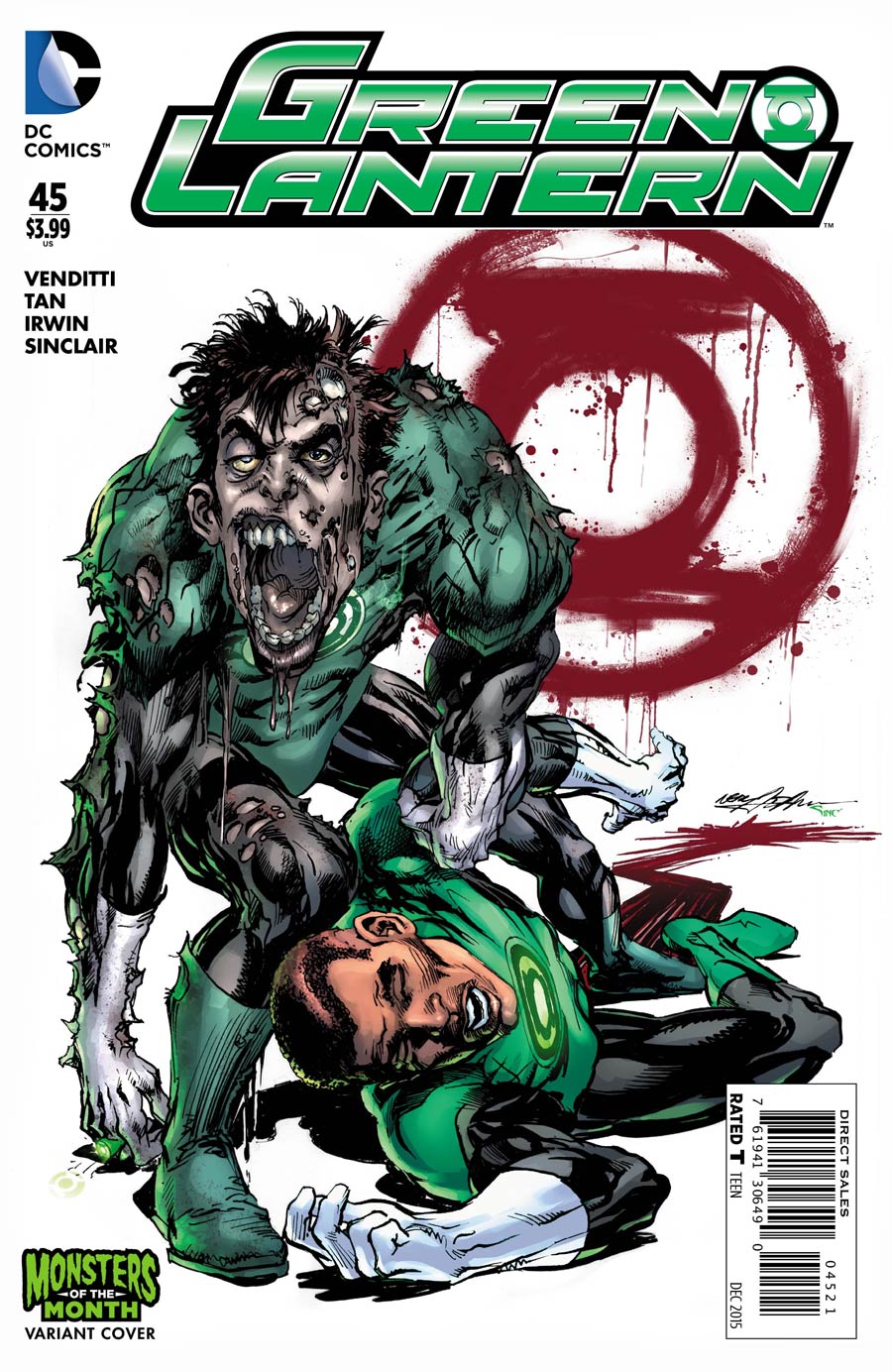 Green Lantern Vol 5 #45 Cover B Variant Neal Adams Monsters Cover