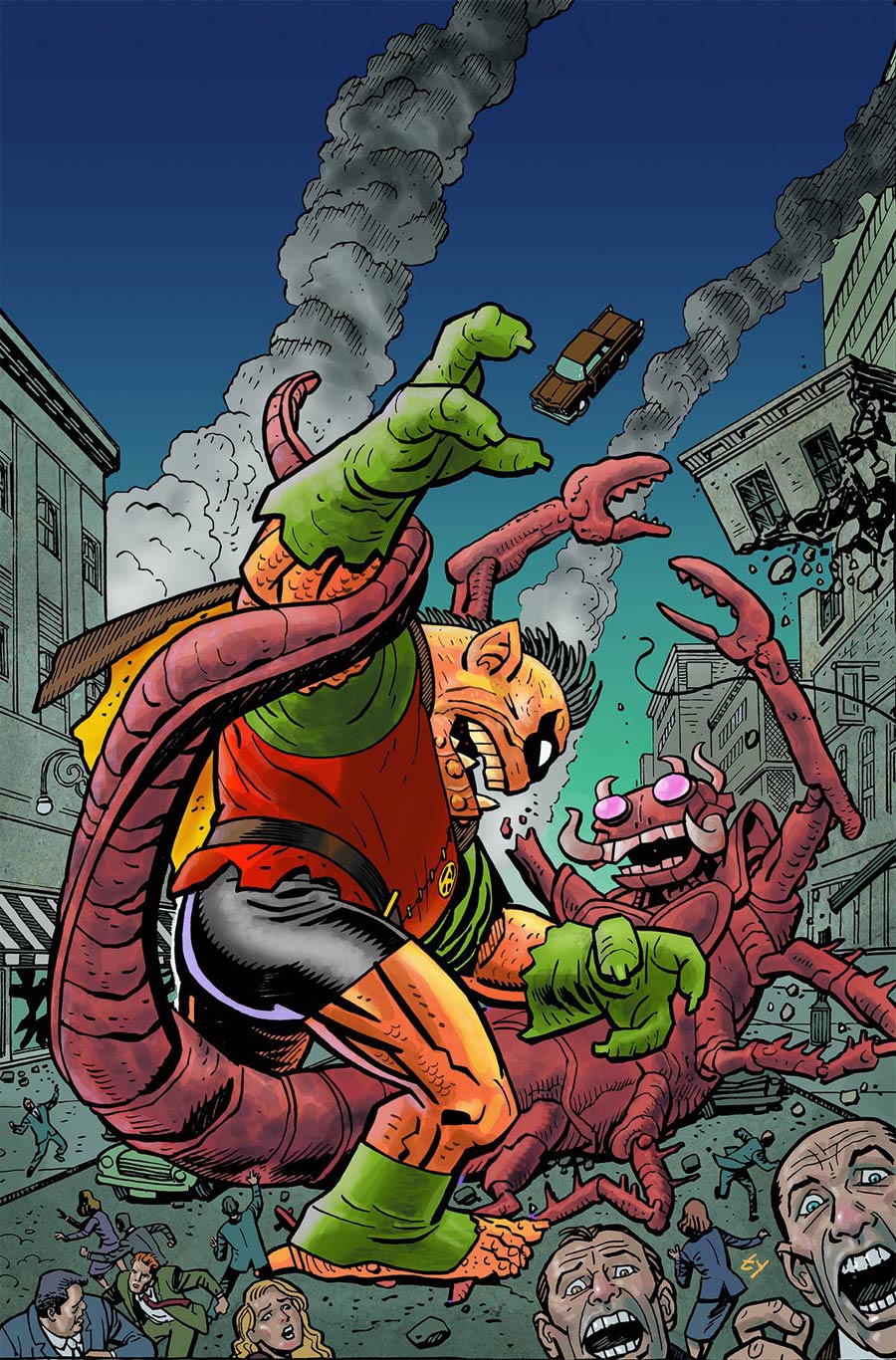 Robin Son Of Batman #5 Cover B Variant Ty Templeton Monsters Cover