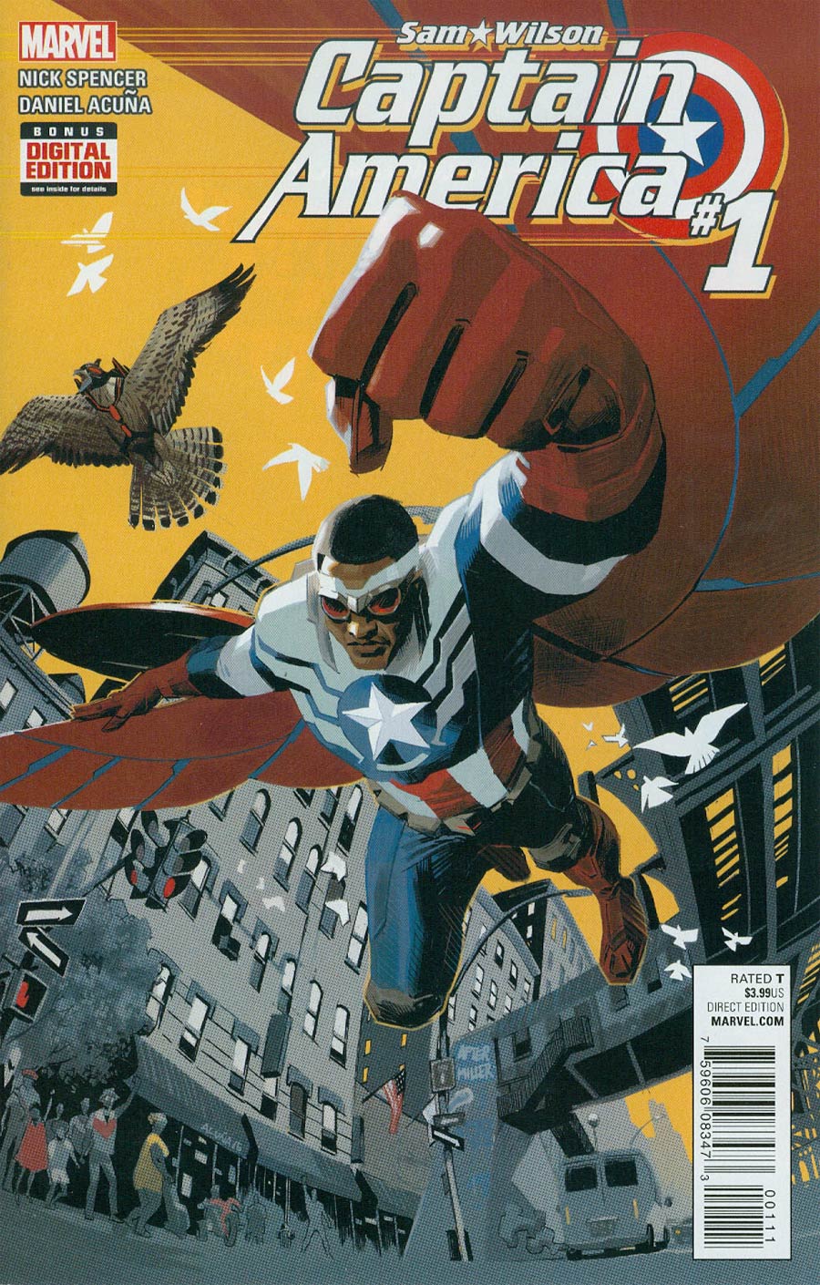 Captain America Sam Wilson #1 Cover A Regular Daniel Acuna Cover