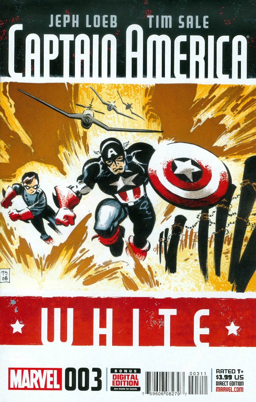 Captain America White #3 Cover A Regular Tim Sale Cover