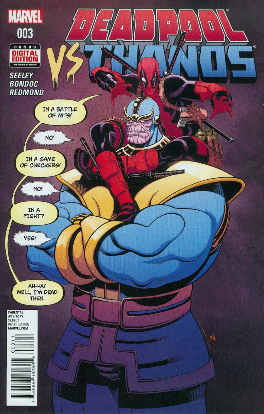 Deadpool vs Thanos #3 Cover A Regular Tradd Moore Cover