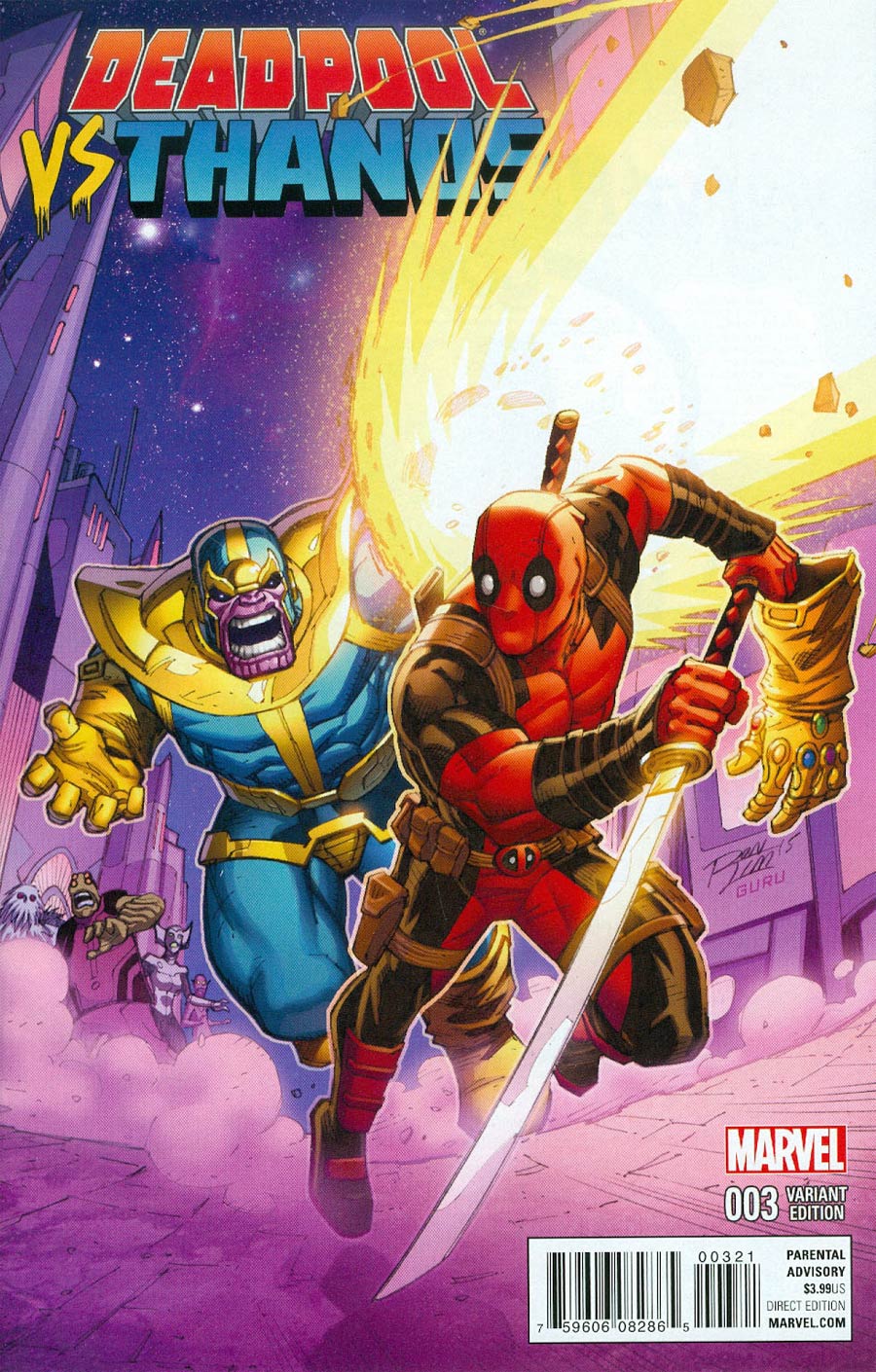 Deadpool vs Thanos #3 Cover B Variant Ron Lim Cover