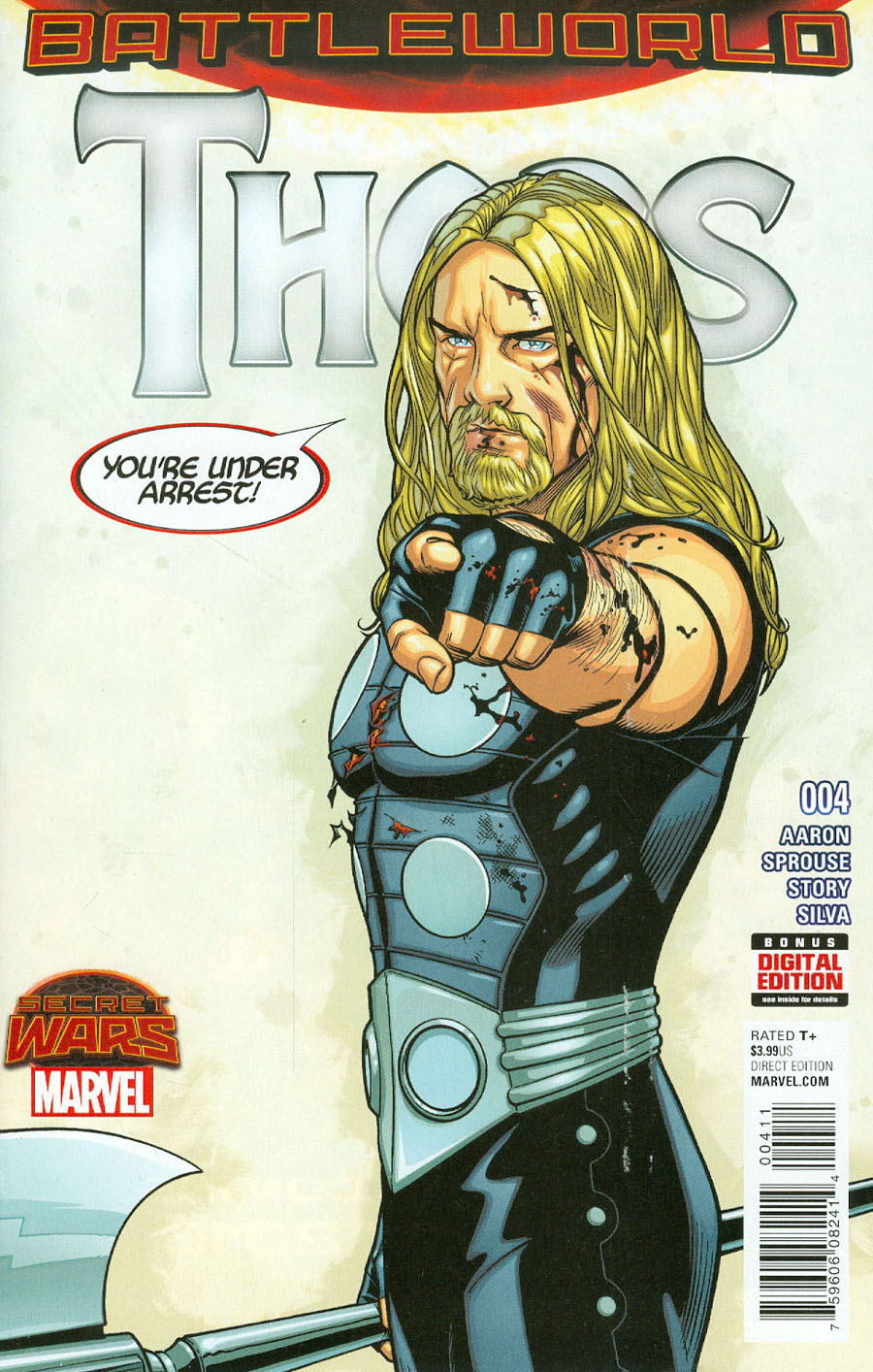 Thors #4 Cover A Regular Chris Sprouse Cover (Secret Wars Battleword Tie-In)