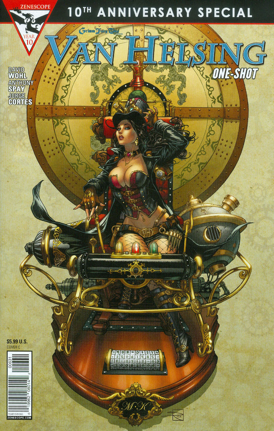 Grimm Fairy Tales Presents 10th Anniversary Special #6 Van Helsing Cover C Mike Krome