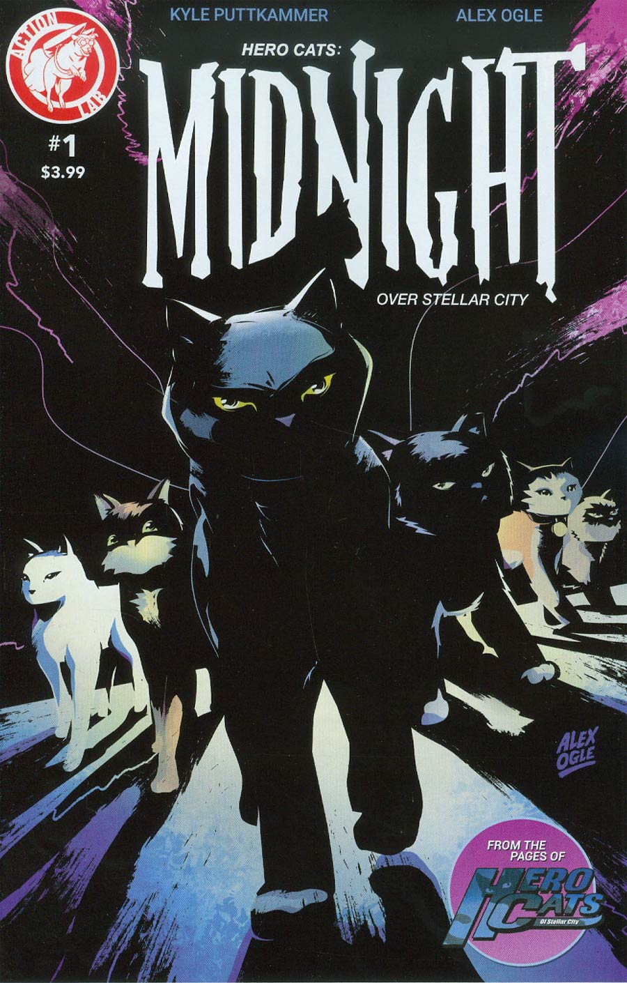Hero Cats Midnight Over Stellar City #1 Cover A Regular Alex Ogle Cover