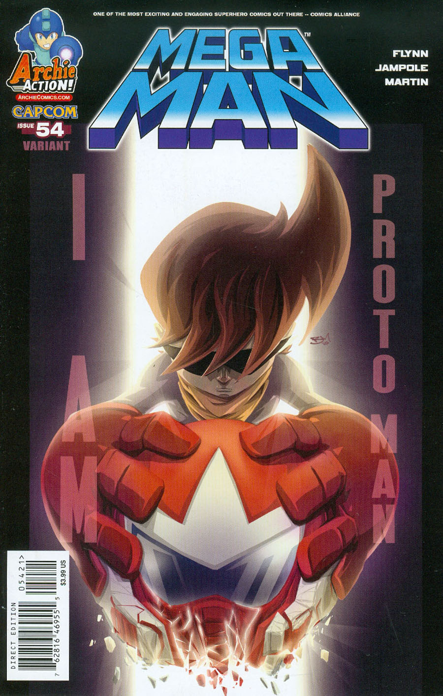 Mega Man Vol 2 #54 Cover B Variant Brent McCarthy Proto Man Cover
