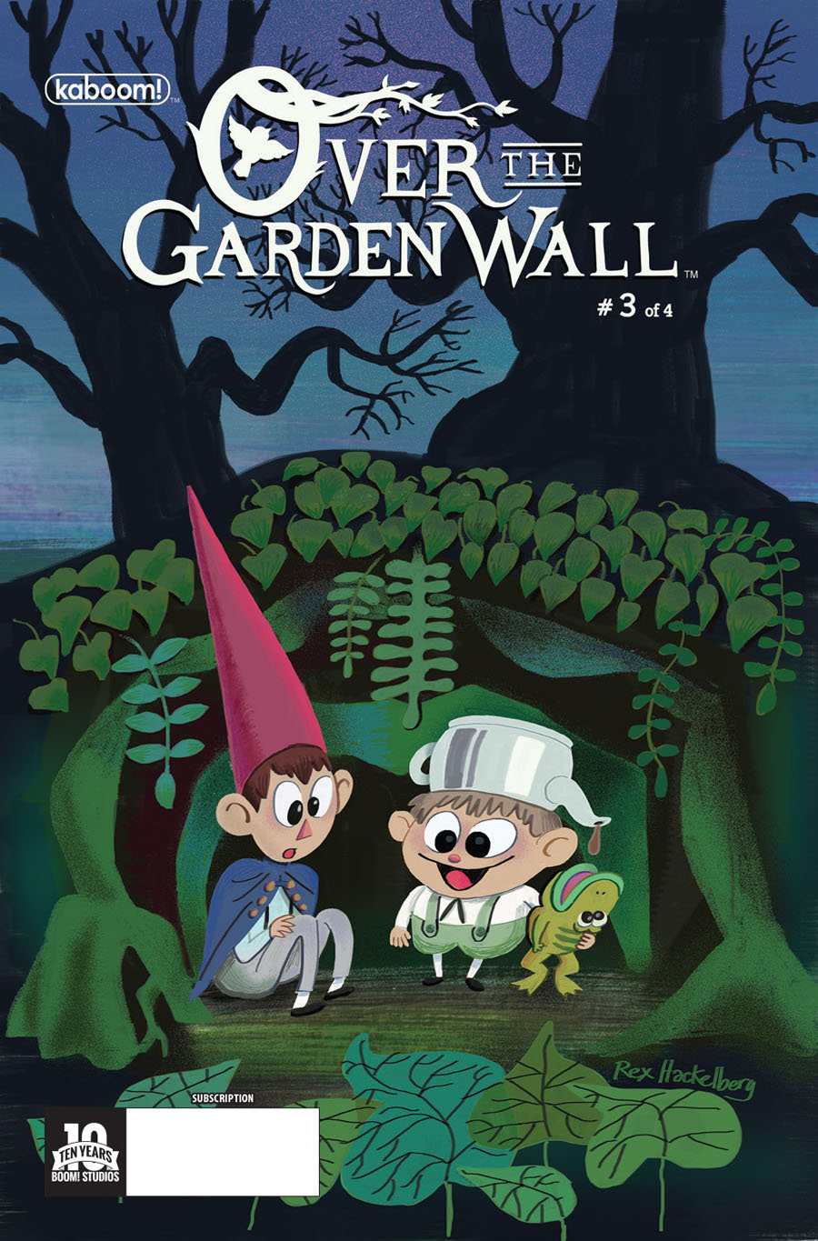 Over The Garden Wall #3 Cover B Variant Rex Hackleberg Subscription Cover