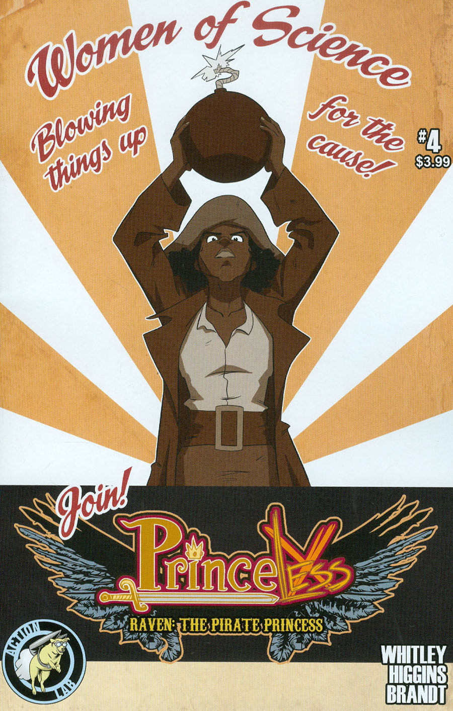 Princeless Raven The Pirate Princess #4 Cover B Variant Rosy Higgins & Ted Brandt Cover