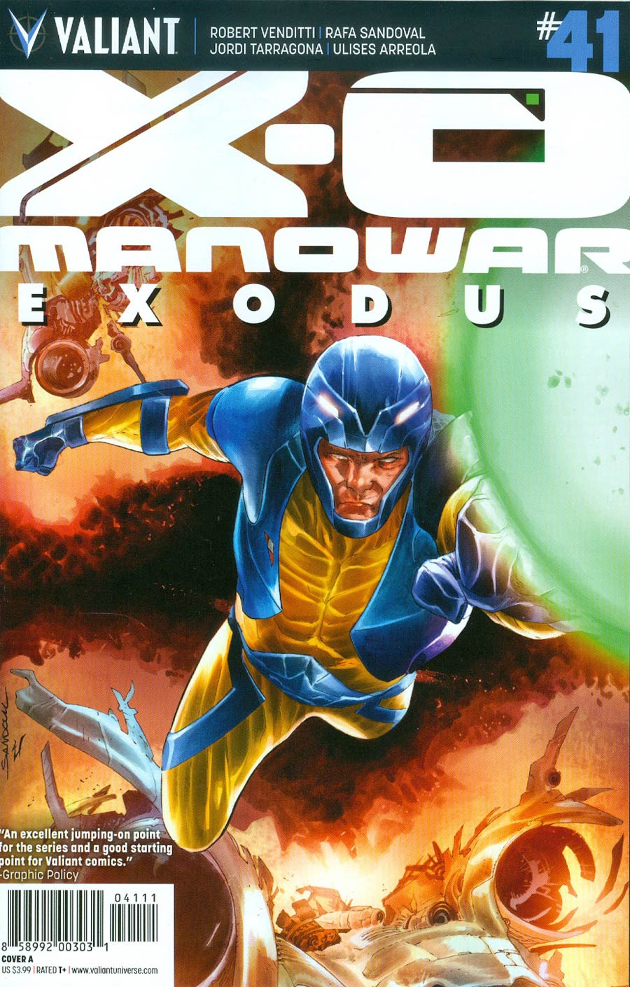 X-O Manowar Vol 3 #41 Cover A Regular Rafa Sandoval Cover