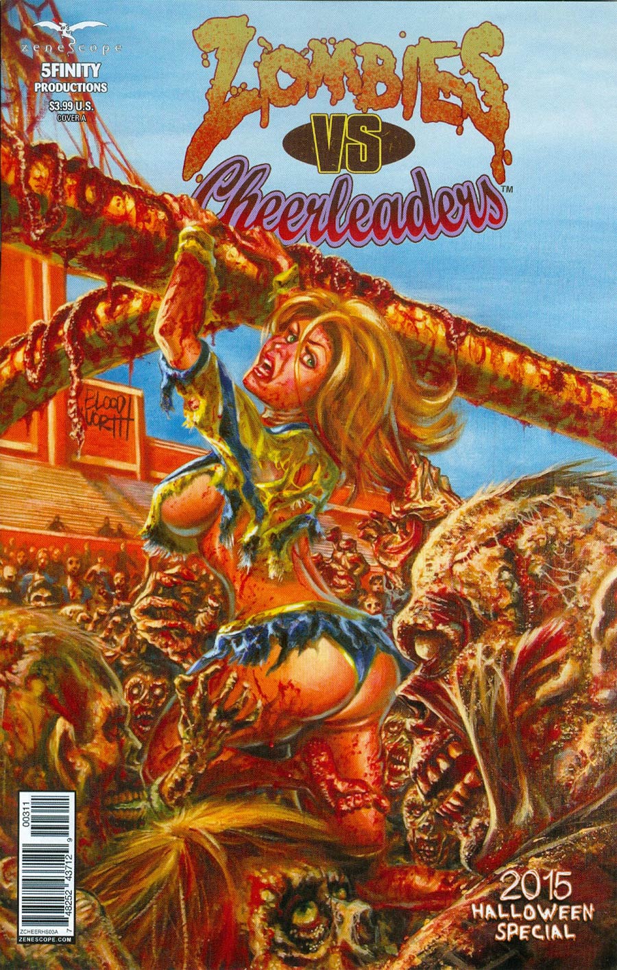 Zombies vs Cheerleaders Halloween Special 2015 #1 Cover A Mark Bloodworth