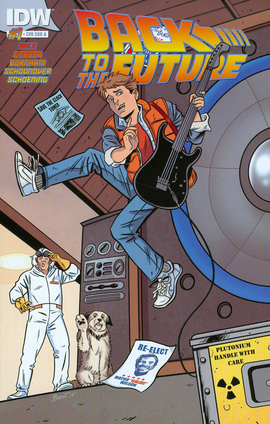 Back To The Future Vol 2 #1 Cover B Variant Brent Schoonover Subscription Cover