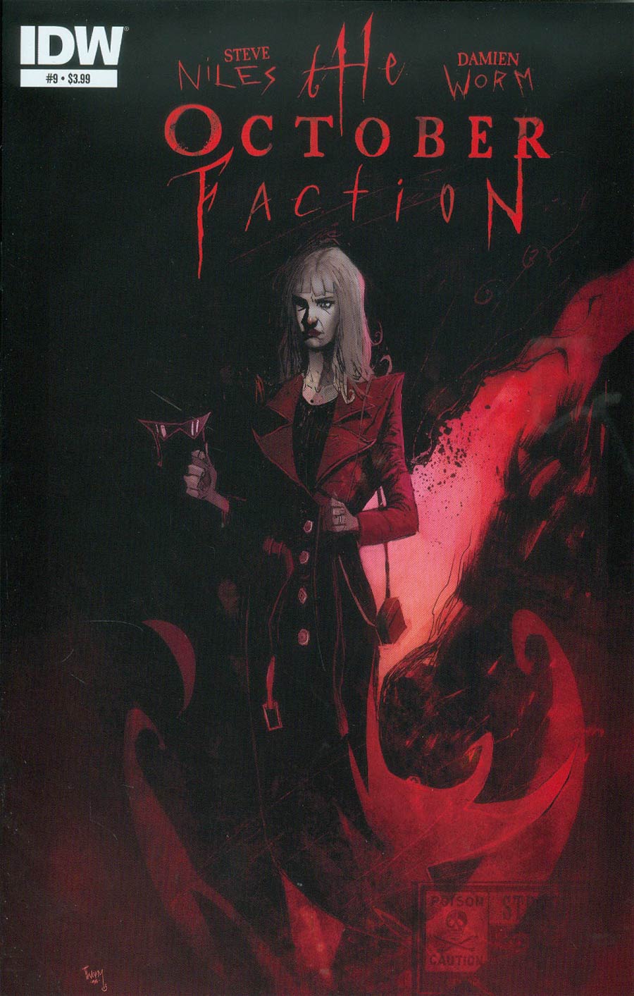 October Faction #9 Cover A Regular Damien Worm Cover