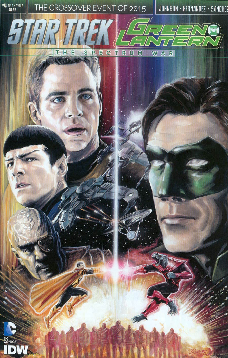 Star Trek Green Lantern #4 Cover B Variant JK Woodward Cover