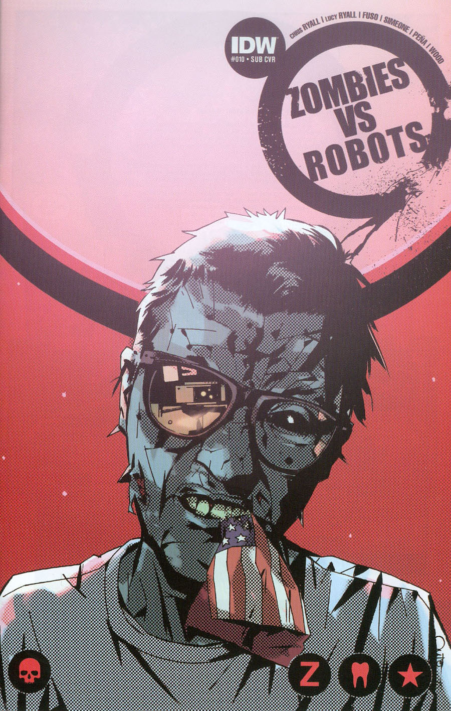 Zombies vs Robots Vol 2 #10 Cover B Variant Antonio Fuso Subscription Cover