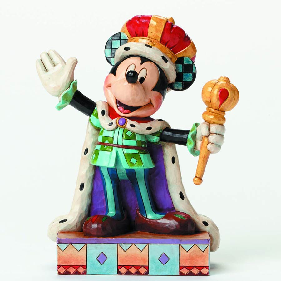 Disney Traditions Mickey King For A Day Figurine