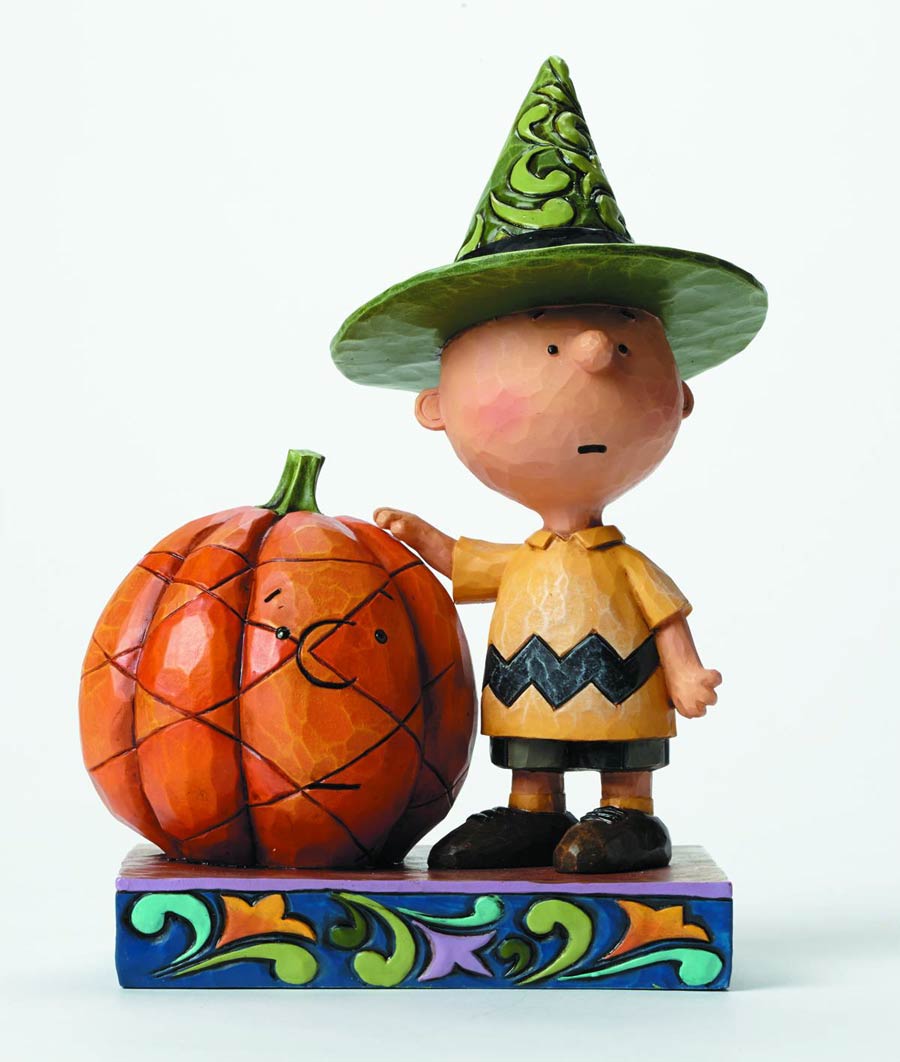 Peanuts By Jim Shore Charlie Brown With Pumpkin Figurine