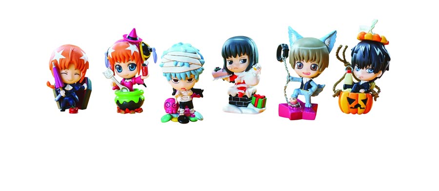 Gin Tama Autumn & Winter Party Mini Figure Blind Mystery Box 6-Piece Display