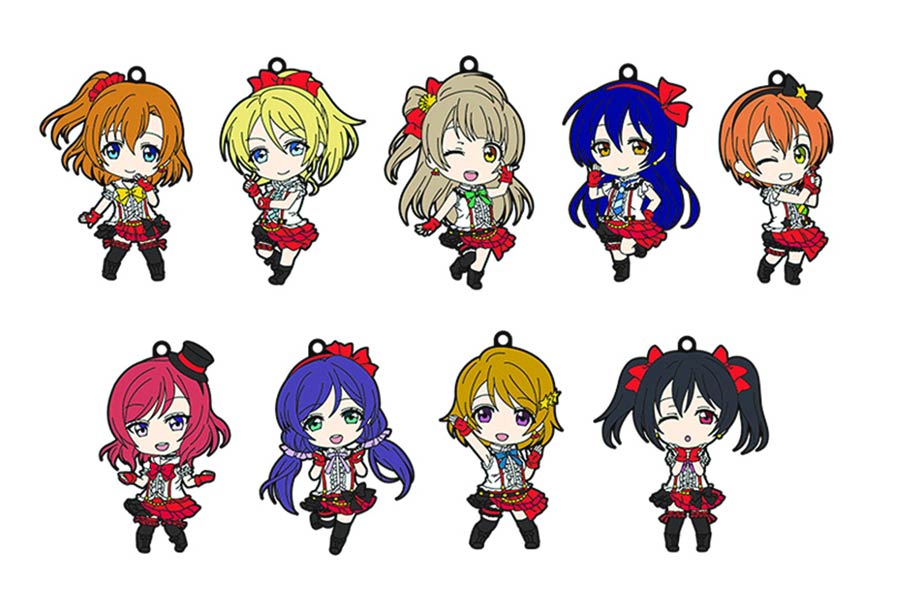 Love Live Nendoroid Plus Trading Straps Series 1 Blind Mystery Box 9-Piece Assortment Case