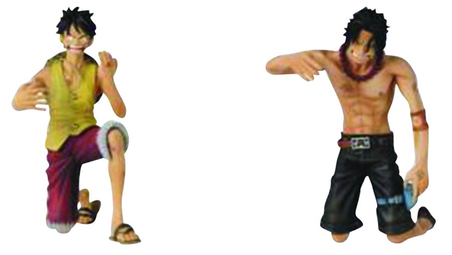 One Piece Dramatic Showcase Luffy / Ace Figure Assortment Case