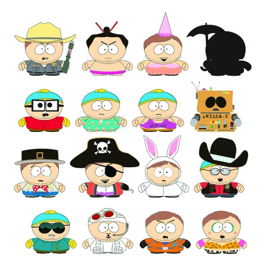 South Park Many Faces Of Cartman Mini Figure Blind Mystery Box Display