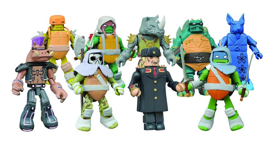 Teenage Mutant Ninja Turtles Minimates Series 3 Foil Blind Mystery Box Counter Display