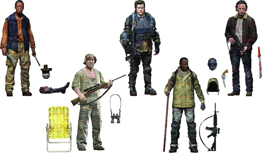 Walking Dead TV Series 8 Action Figure Assortment Case