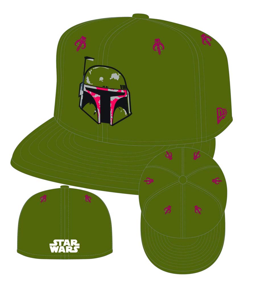 Star Wars Boba Fett 5950 Stargazer Fitted Cap Size 7 1/8